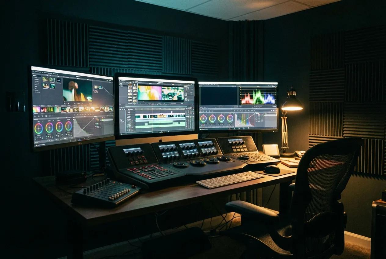 Professional video editing suite for trailers